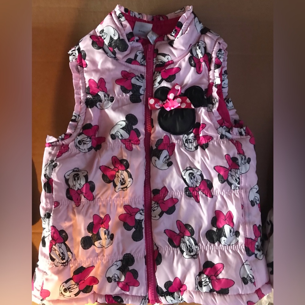 Disney Mini Mouse 4T Toddlers Puffer Vest